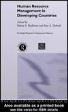 Cover image for Human Resource Management in Developing Countries